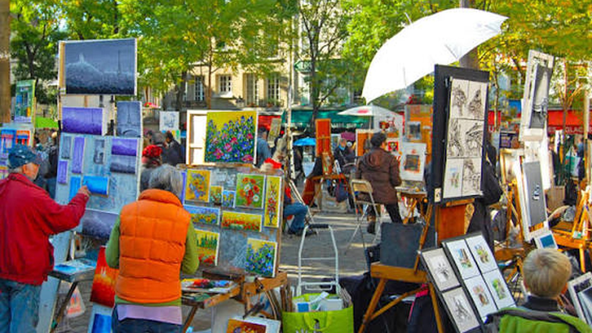 Montmartre hilltop neighborhood metro ride artists