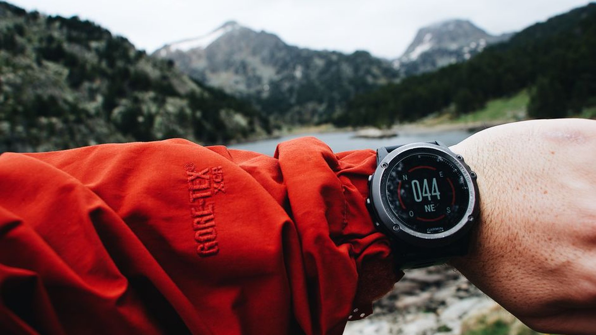 GPS device mountain trail glacier fjord wilderness