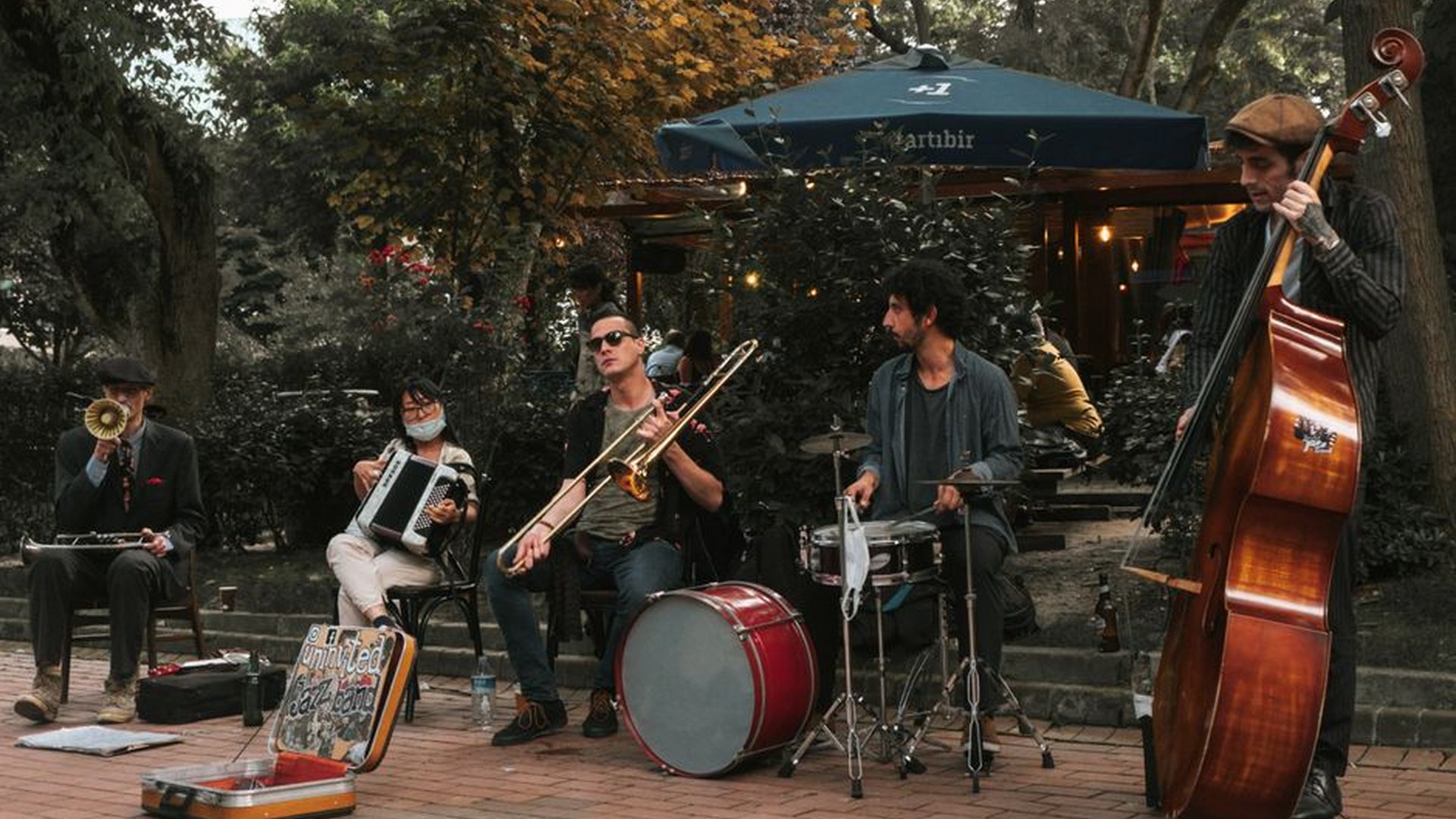 Sarajevo open-air concert jazz band outdoor stage